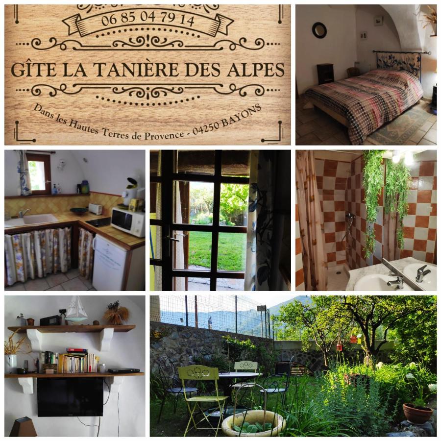 Gite La Taniere Des Alpes Bayons Exterior foto